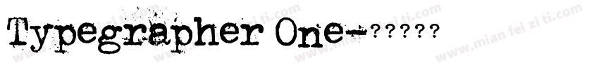 Typegrapher One字体转换
